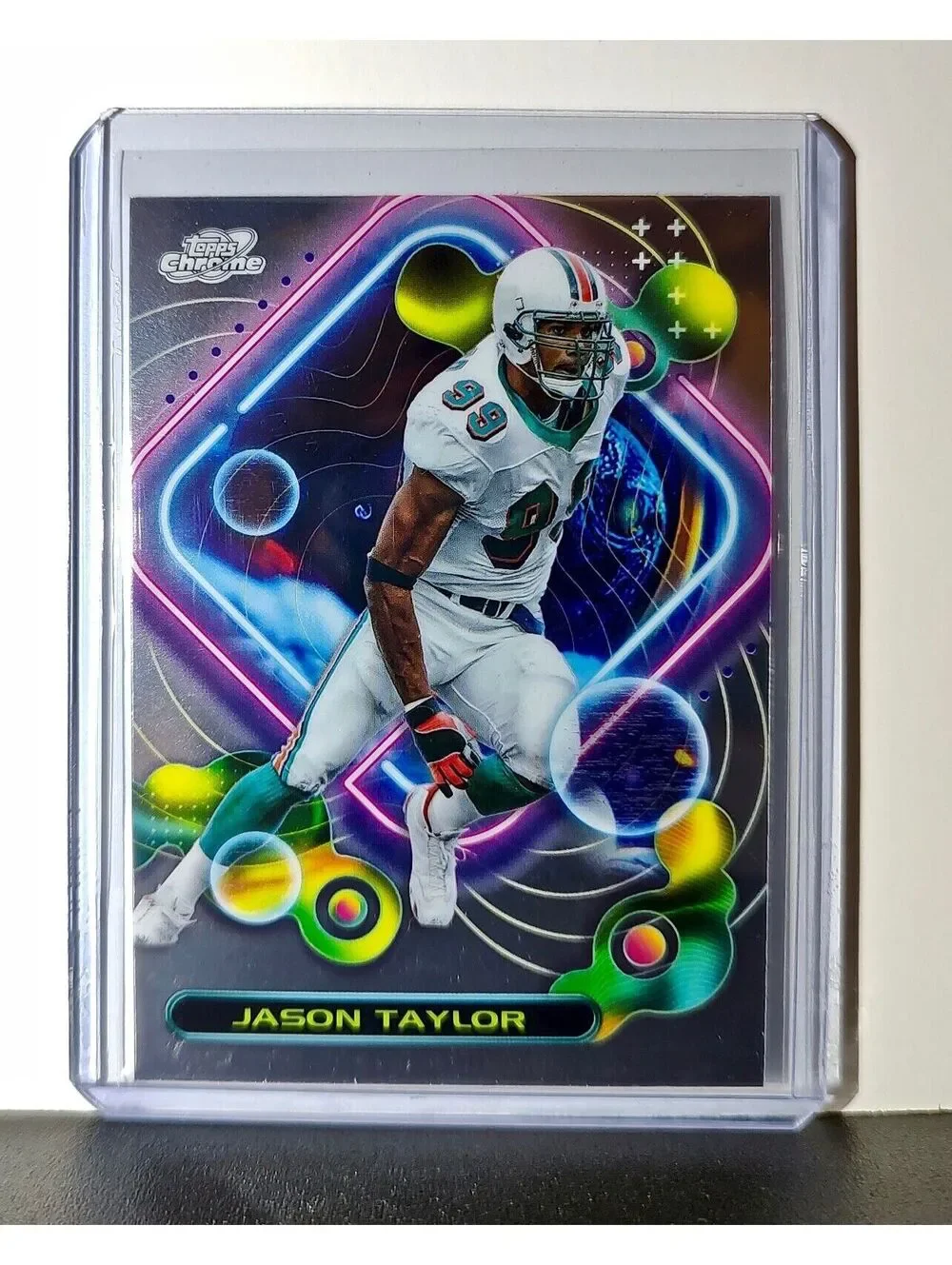 Jason Taylor 2023 Topps Chrome Cosmic NFL #278 Card Miami Dolphins